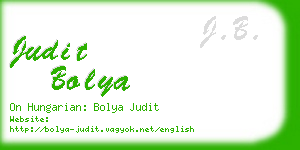 judit bolya business card